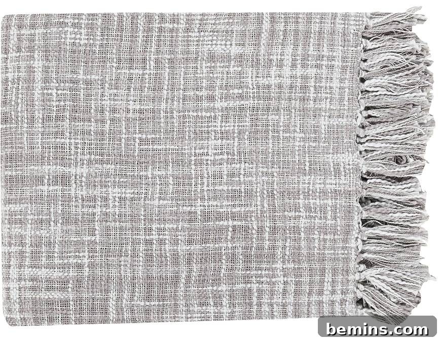 Irresistibly Cozy: 20 Scandinavian Pillows and Throws to Transform Your Home 10 Crossweave Throw Blanket in Gray