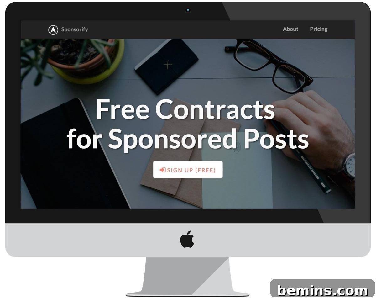 Sponsorify: A Free Tool for Generating Professional Contracts