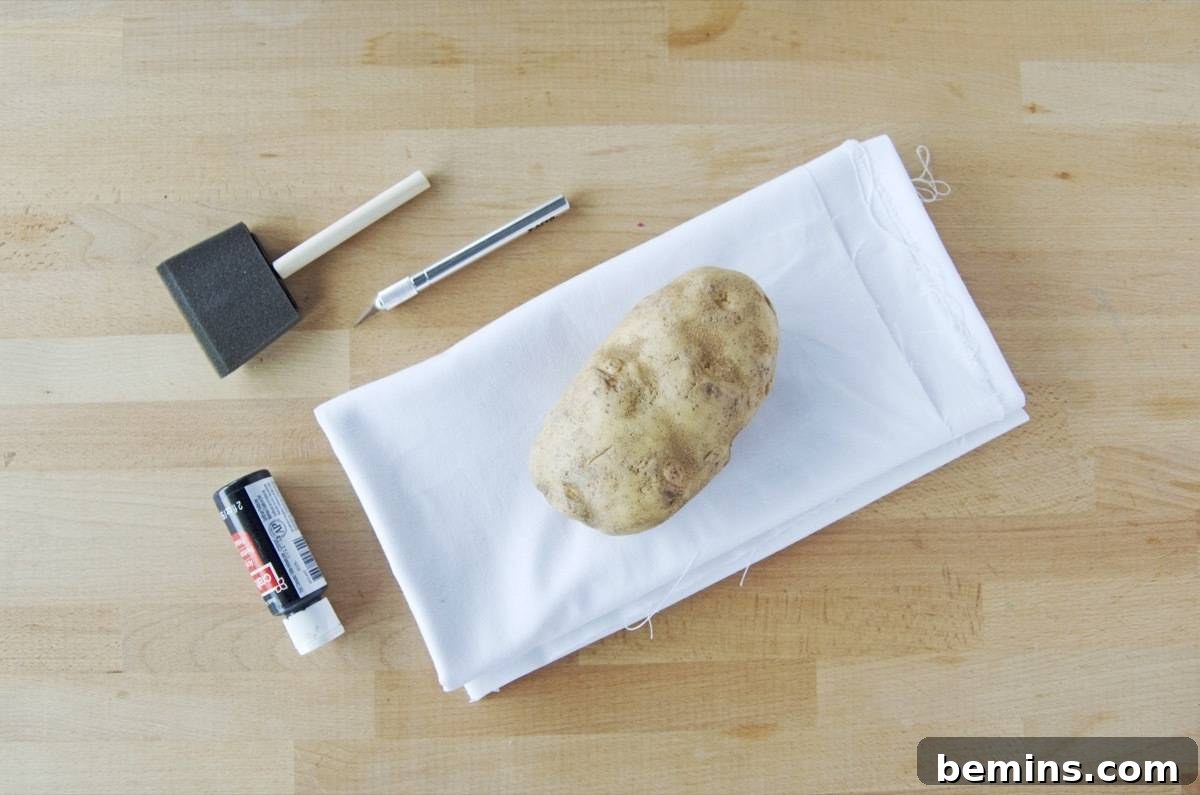 Materials needed for a Scandinavian-Inspired Tablecloth