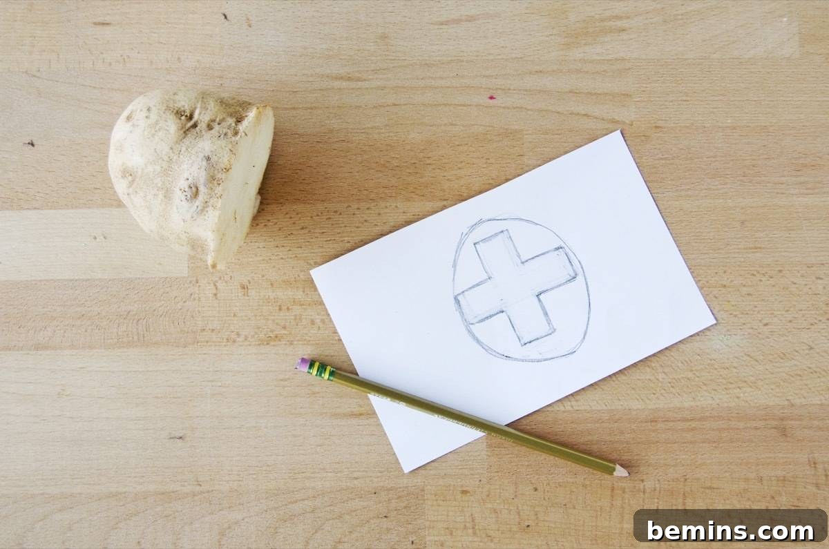 Did you know you can make a stamp from a potato? See how with our tutorial!