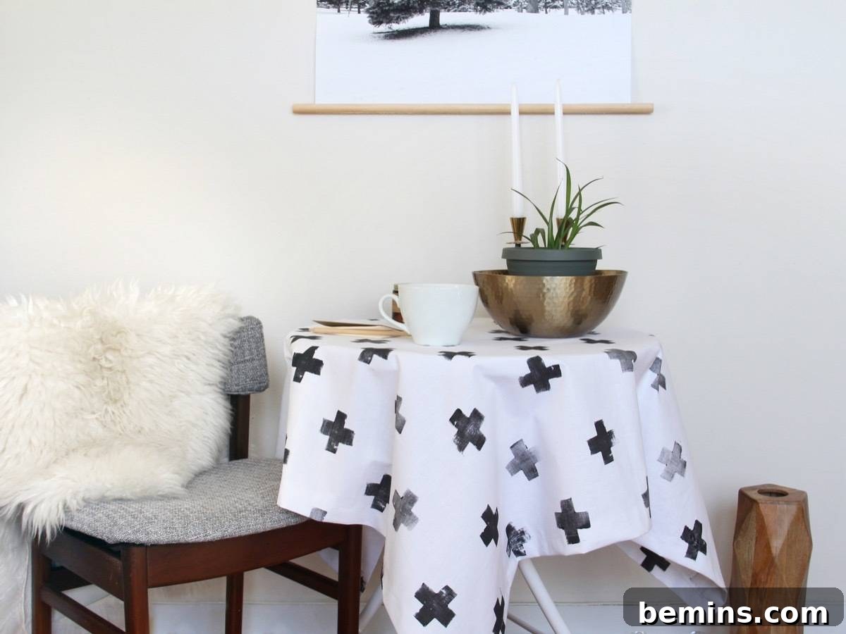 DIY Scandinavian-Inspired Tablecloth