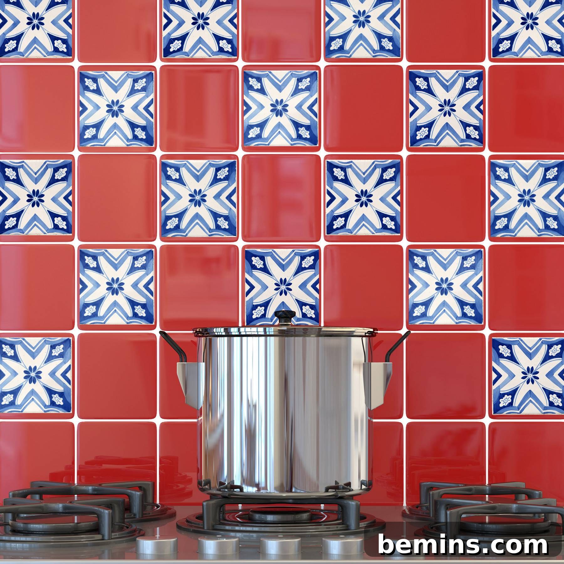 Rental Wallpaper Hacks: Get the Look Damage Free 5 Removable stick-on kitchen tiles for rental backsplash upgrade