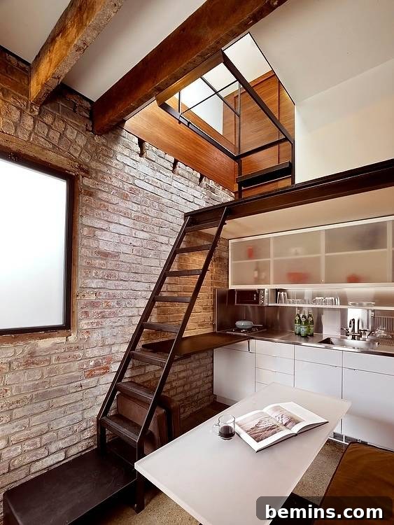 Under Stair Storage in Tiny House