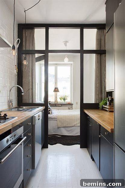 Glass Wall Partition for Small Spaces