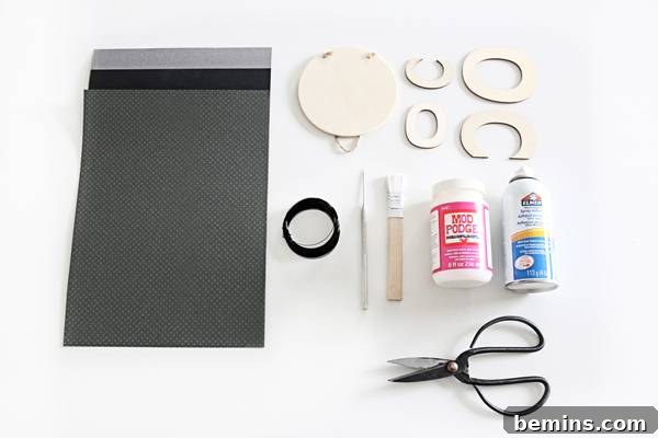 Materials for DIY Scandinavian Wall Hanging