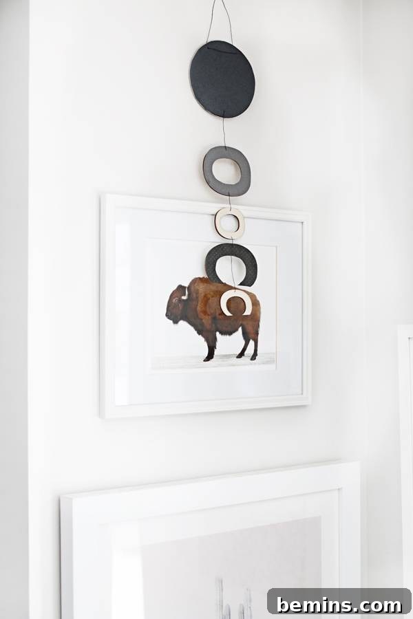 Finished DIY Scandinavian Wall Hanging