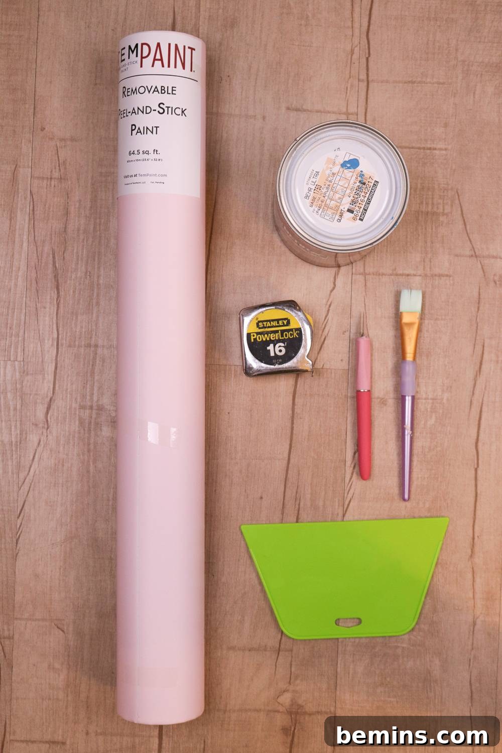Close-up of TemPaint Peel-and-Stick Paint