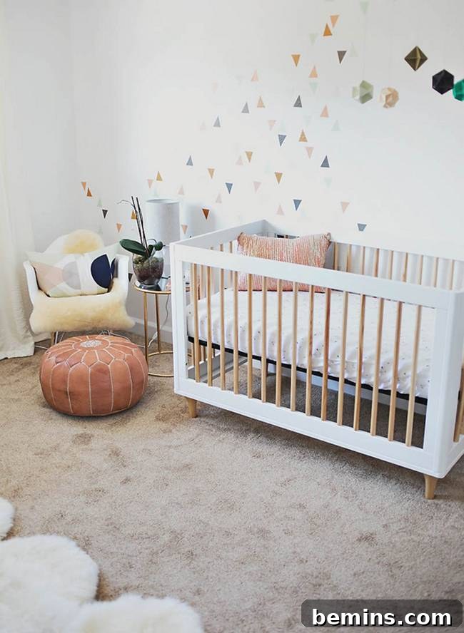 Removable wall decals are a versatile and damage-free way to decorate an accent wall.