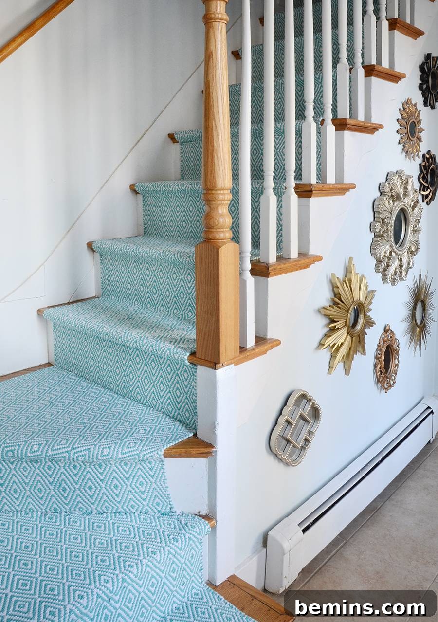 The $120 Stair Runner Secret Easy DIY Install 11 The Easiest Way To Add A Stair Runner For Under $120