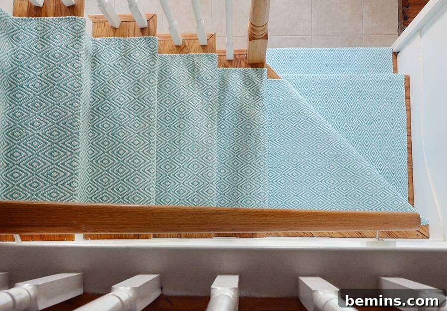 The $120 Stair Runner Secret Easy DIY Install 12 The Easiest Way To Add A Stair Runner For Under $120