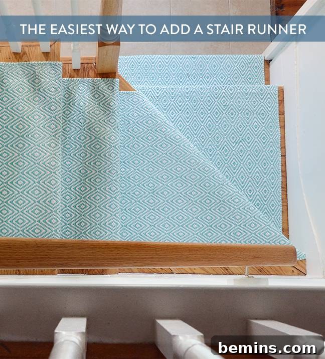The $120 Stair Runner Secret Easy DIY Install 15 The Easiest Way To Add A Stair Runner For Under $120