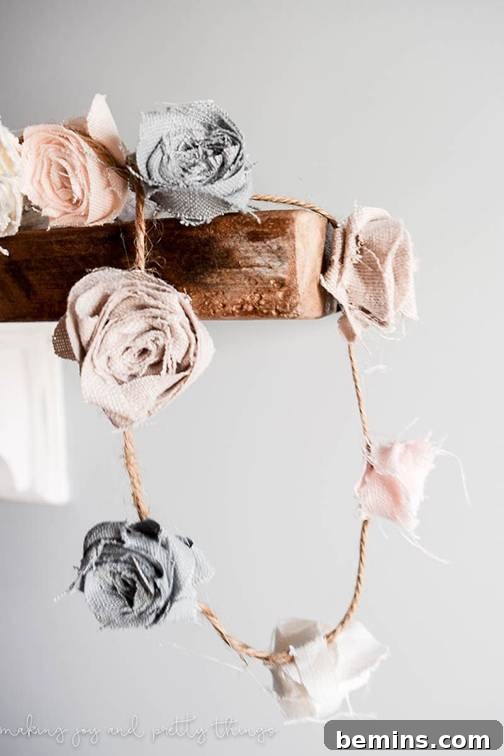 Fabric Flower Banner DIY