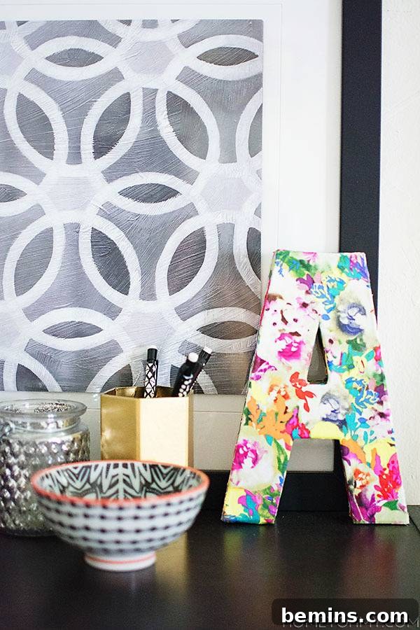 Floral Monogram DIY