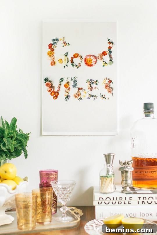Printable Floral Wall Art DIY