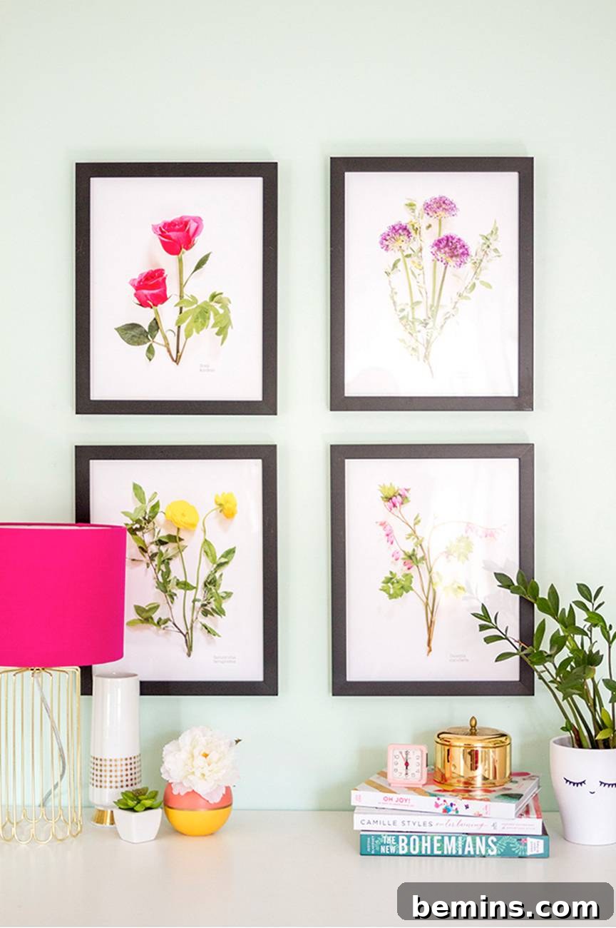 Floral Wall Art Printables DIY
