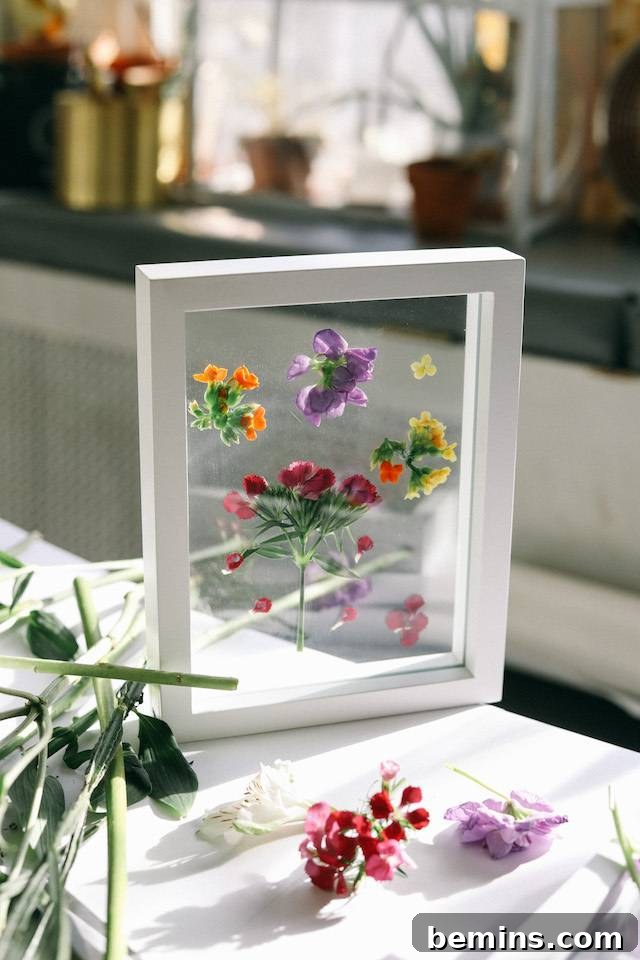Pressed Flower Wall Art DIY
