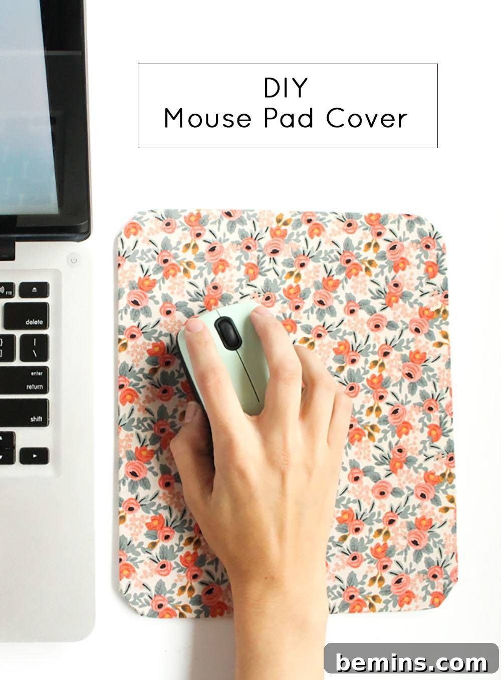 Floral Mouse Pad DIY