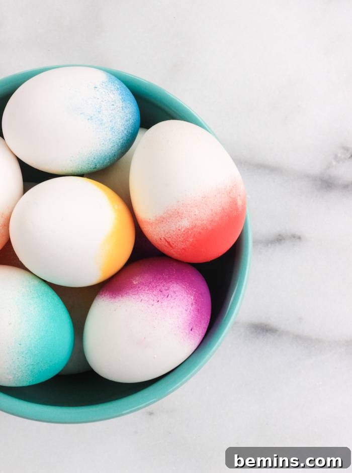 50 Creative Easter Egg Decorating Ideas 15 Ombre Easter Eggs