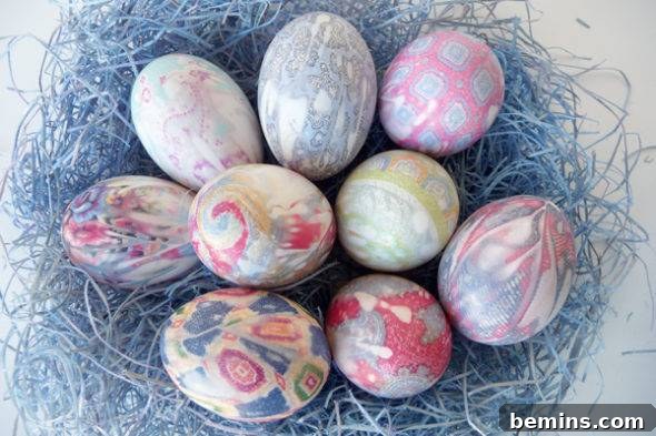 50 Creative Easter Egg Decorating Ideas 16 Silk Tie Eggs