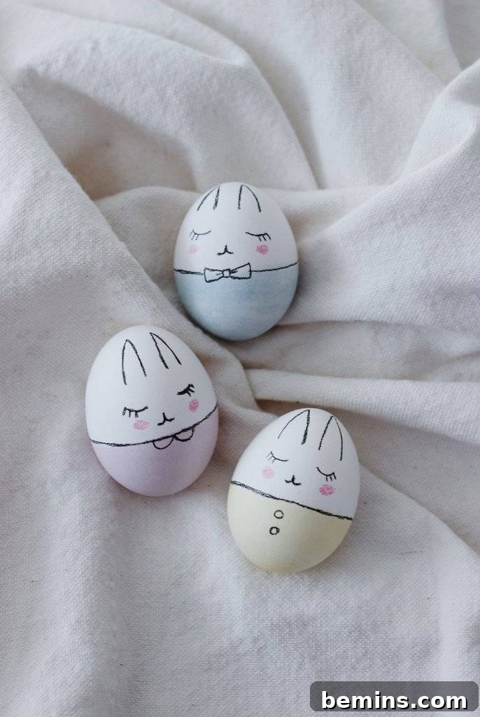 50 Creative Easter Egg Decorating Ideas 26 Easter Bunny Eggs