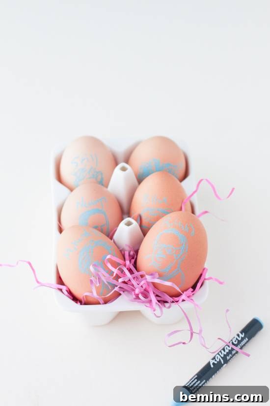 50 Creative Easter Egg Decorating Ideas 29 Artist Portrait Easter Egg