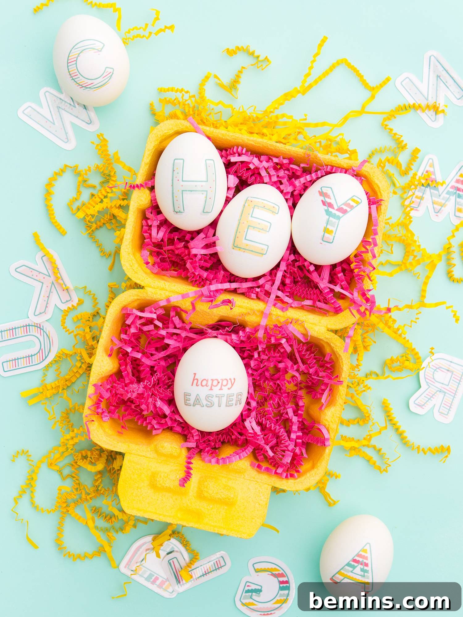 50 Creative Easter Egg Decorating Ideas 32 Monogrammed Easter Eggs
