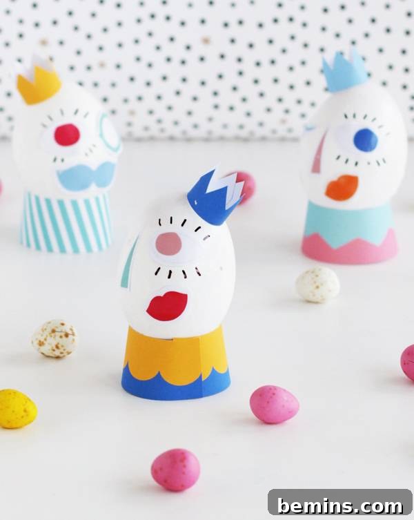 50 Creative Easter Egg Decorating Ideas 41 Silly Face Easter Eggs