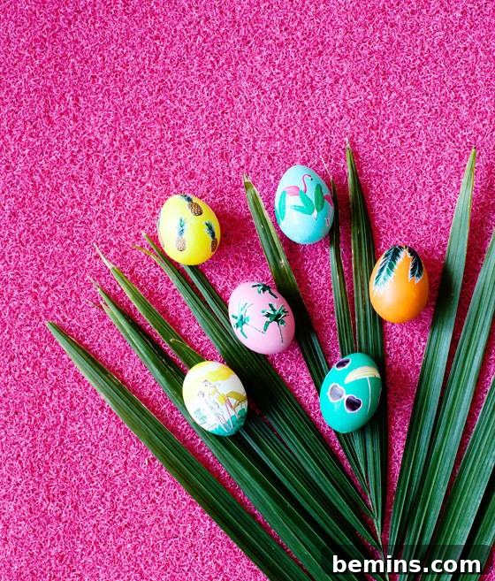 50 Creative Easter Egg Decorating Ideas 42 Decoupage Easter Eggs