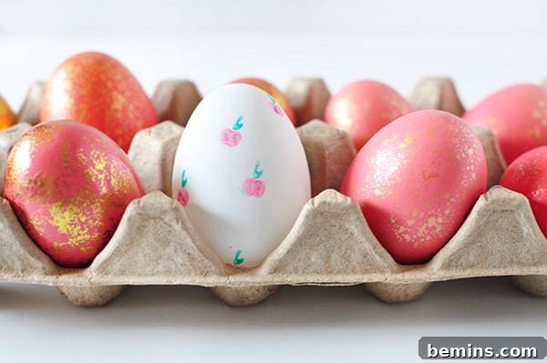 50 Creative Easter Egg Decorating Ideas 48 Fruit & Veggie Stamped Easter Eggs