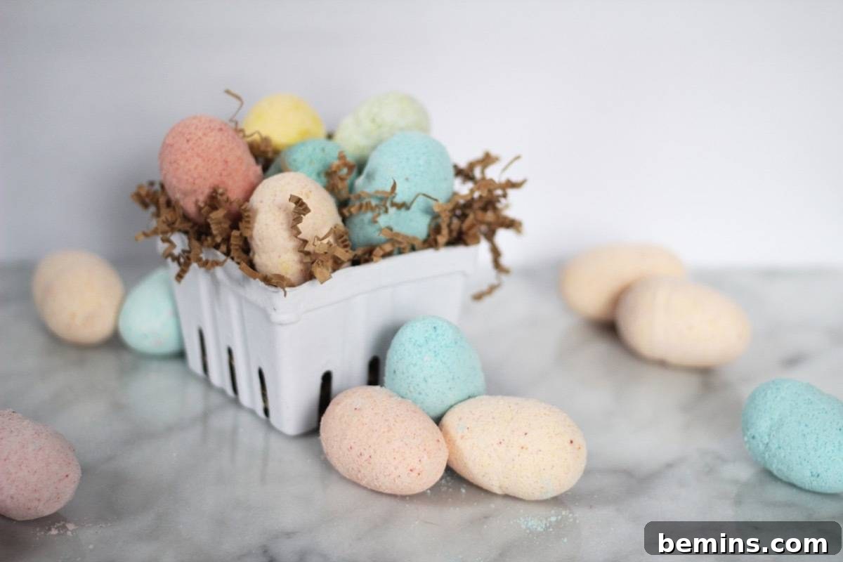 DIY Easter egg bath bombs - these come with a surprise inside!