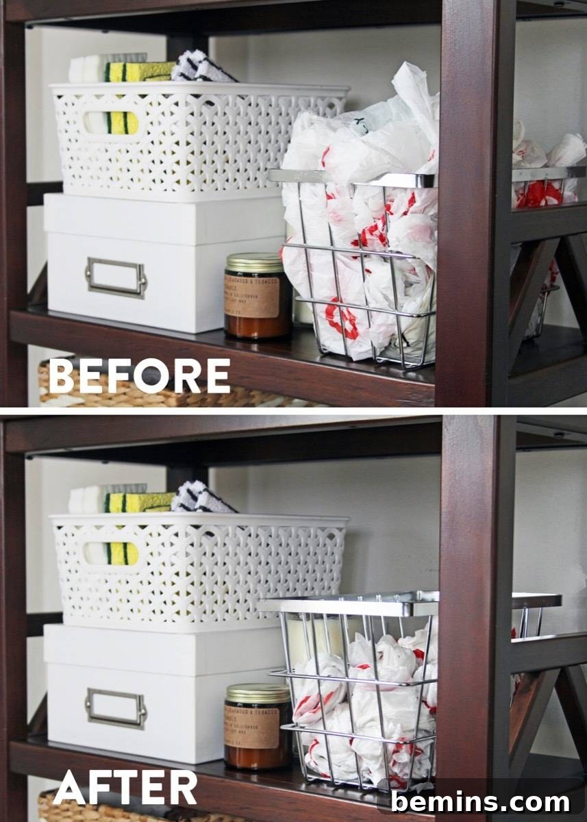What a space saver! Learn how to fold a plastic shopping bag the right way.