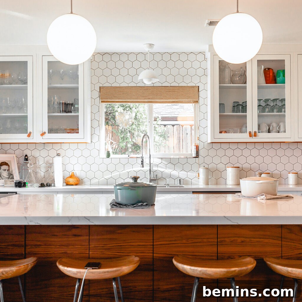 clean kitchen.