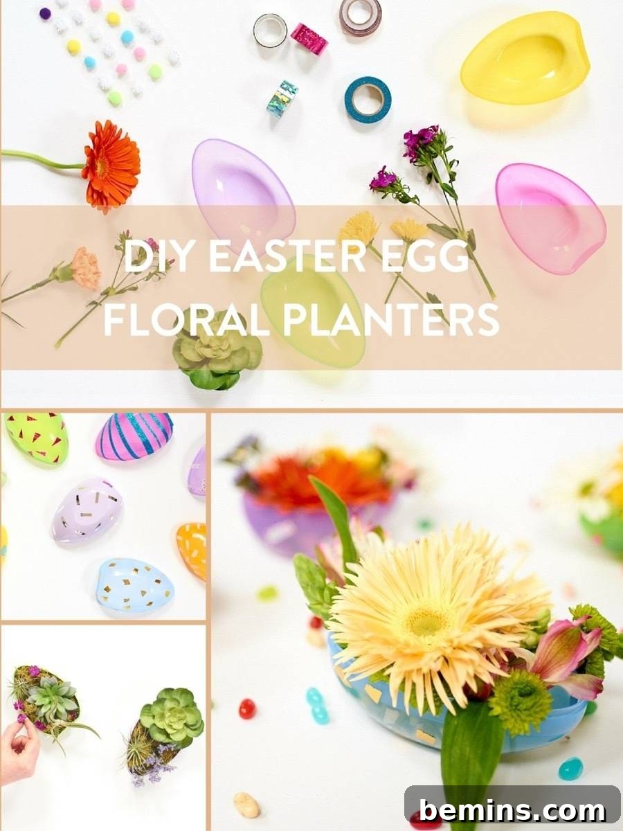 DIY Easter Egg Planters