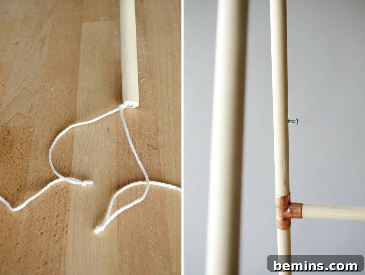 Make This: Minimal Clothes Drying Rack
