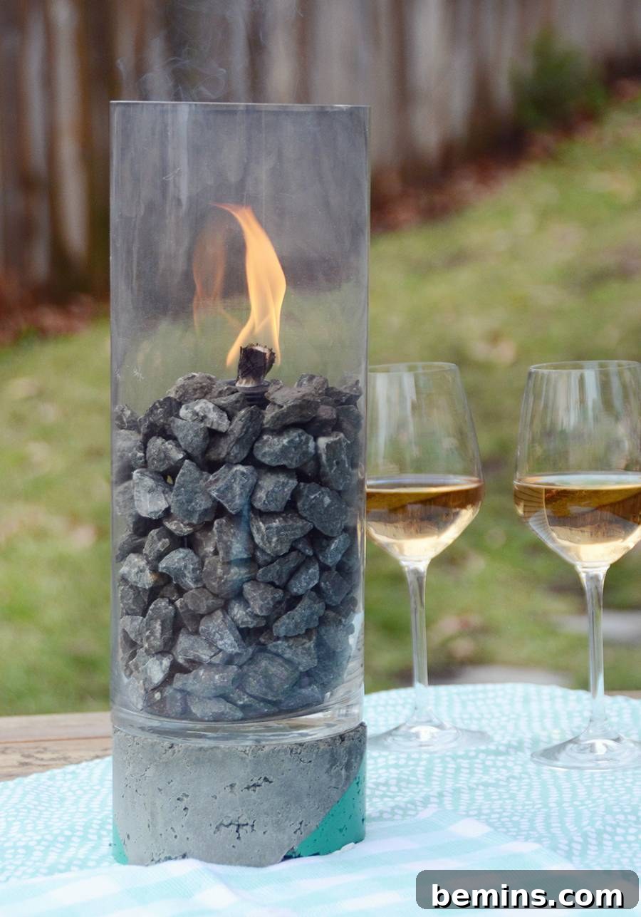 DIY Backyard Fire Pit Column 11 Assembling the Fire Column