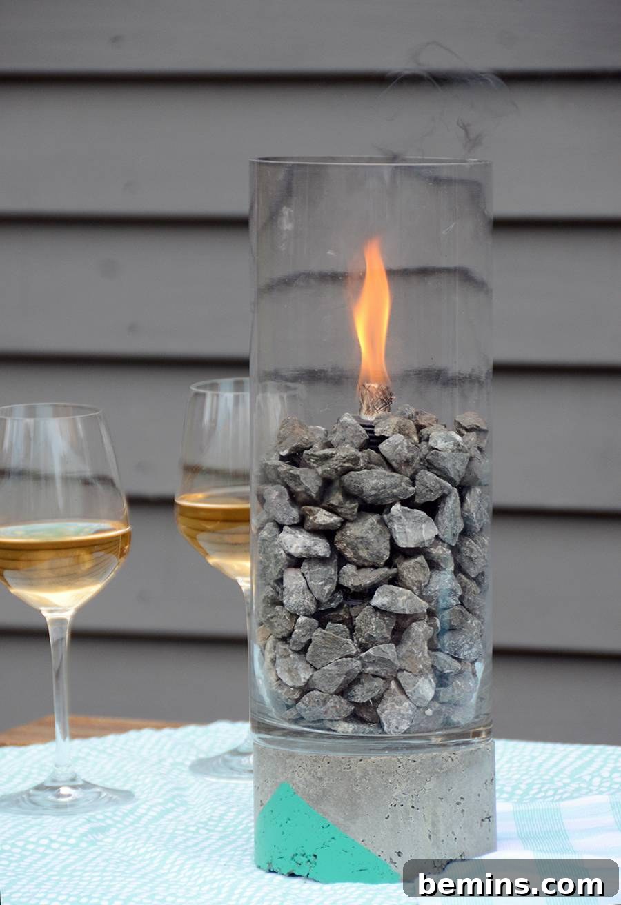DIY Backyard Fire Pit Column 3 DIY Concrete Fire Column - Materials List