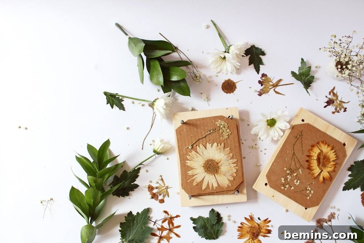 How to make your own flower press