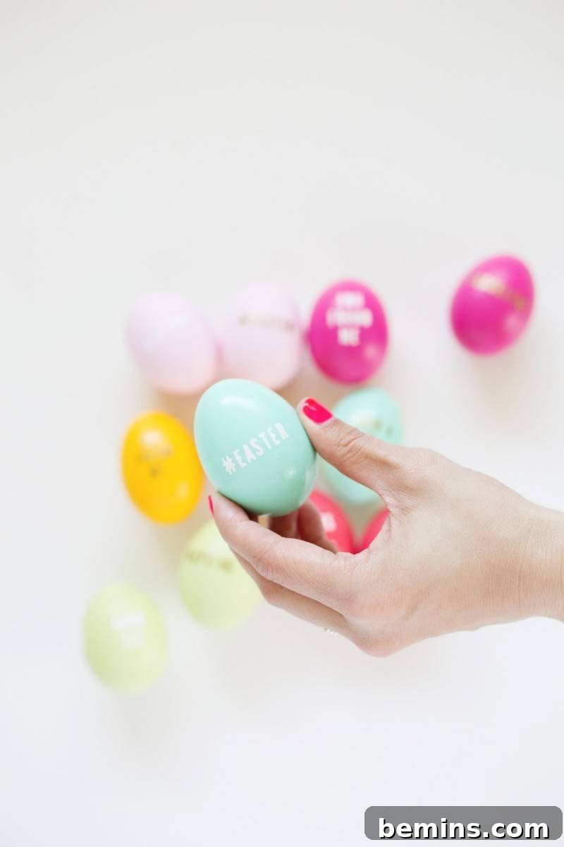Typography Easter Eggs - DIY Decoration