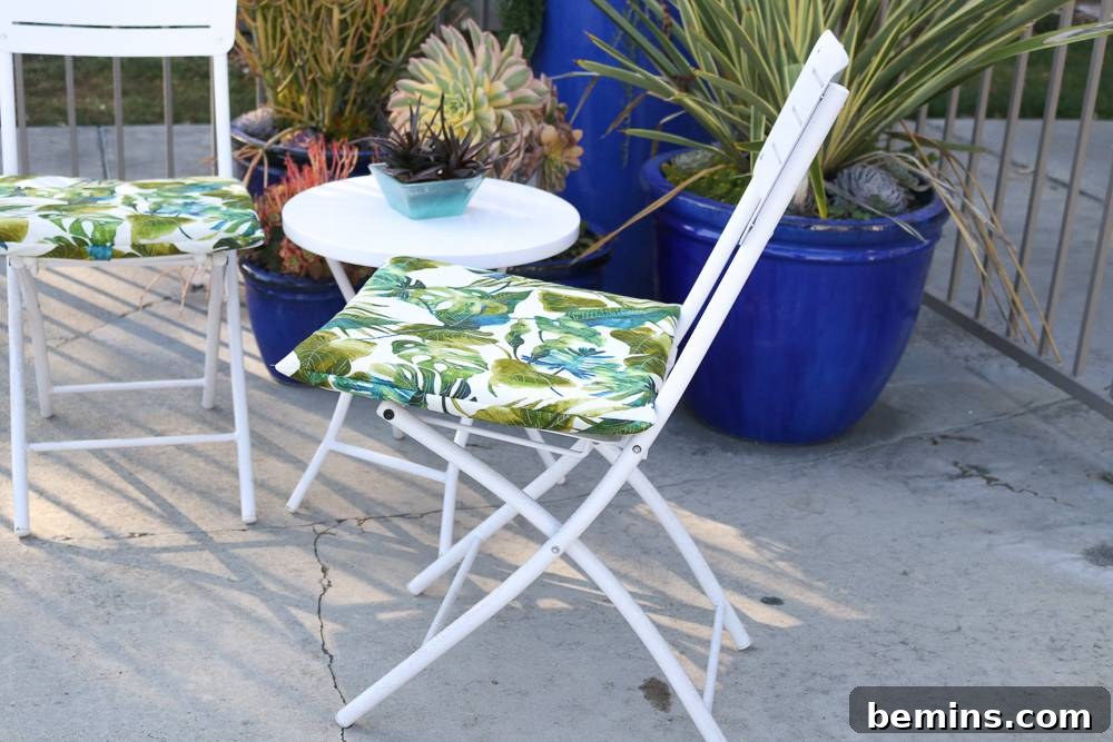 Easy DIY Chair Cushions