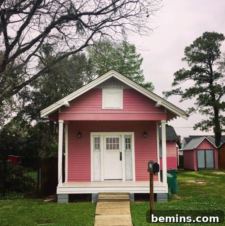 Colorful and vibrant New Orleans home exterior, bursting with personality, from The Preservationist on Instagram