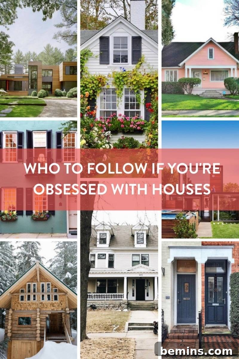 Diverse collection of beautiful home exteriors, perfect for inspiring your next renovation or design project