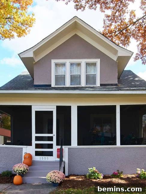 Before and after transformation of a house exterior with a fresh coat of paint, showcasing improved curb appeal
