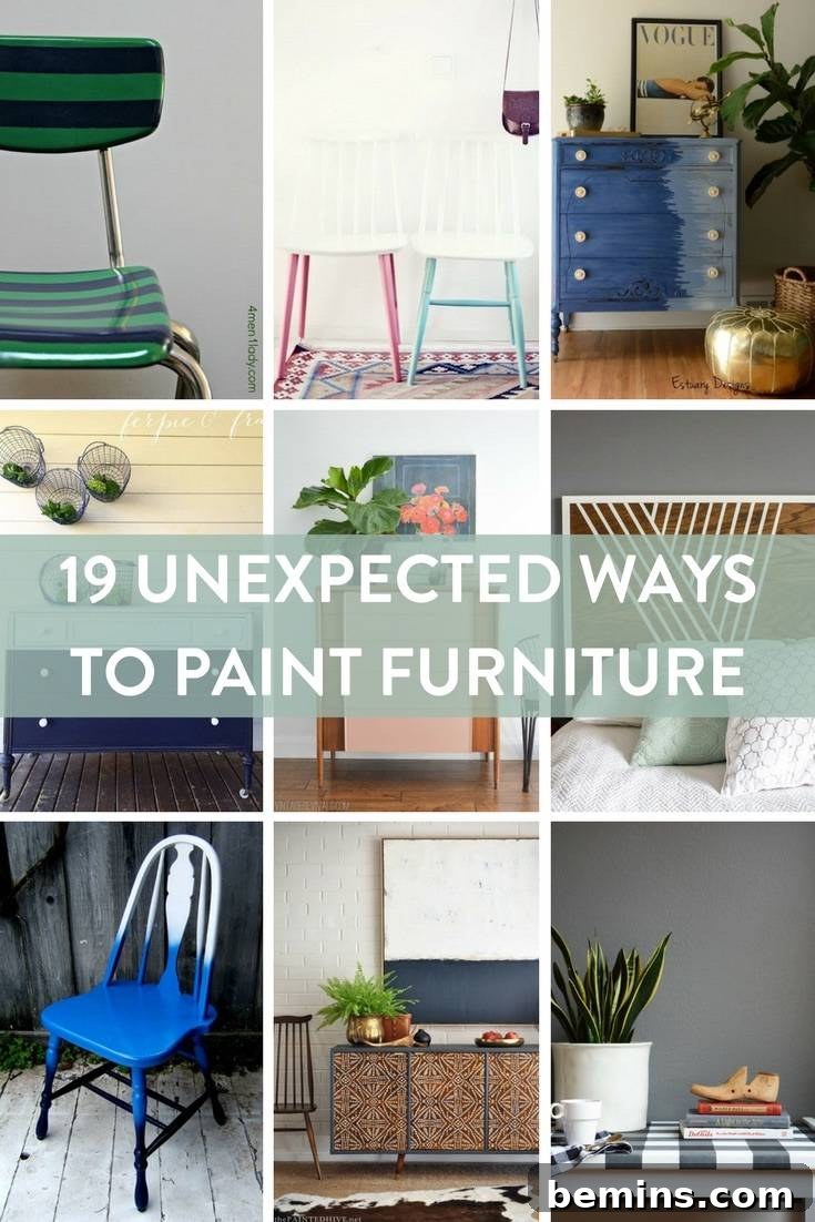 Unexpected Furniture Painting Ideas 22 19 Totally Unexpected Ways to Transform Furniture with Paint