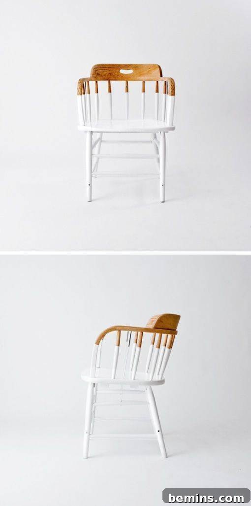 Unexpected Furniture Painting Ideas 5 Painted Dipped Chair