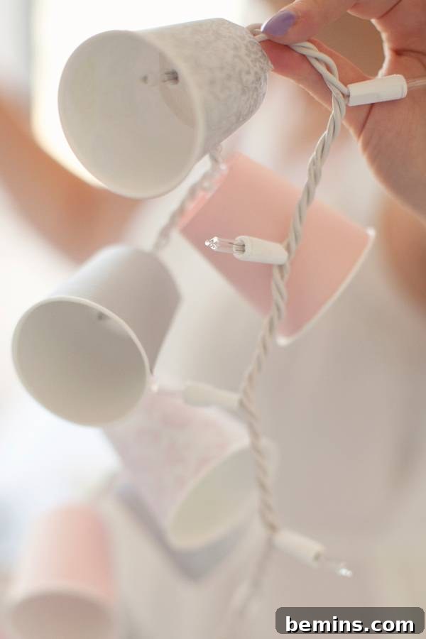 DIY Dixie Cup String Lights
