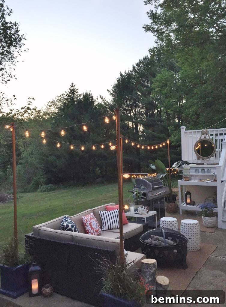DIY Bistro Light Planters