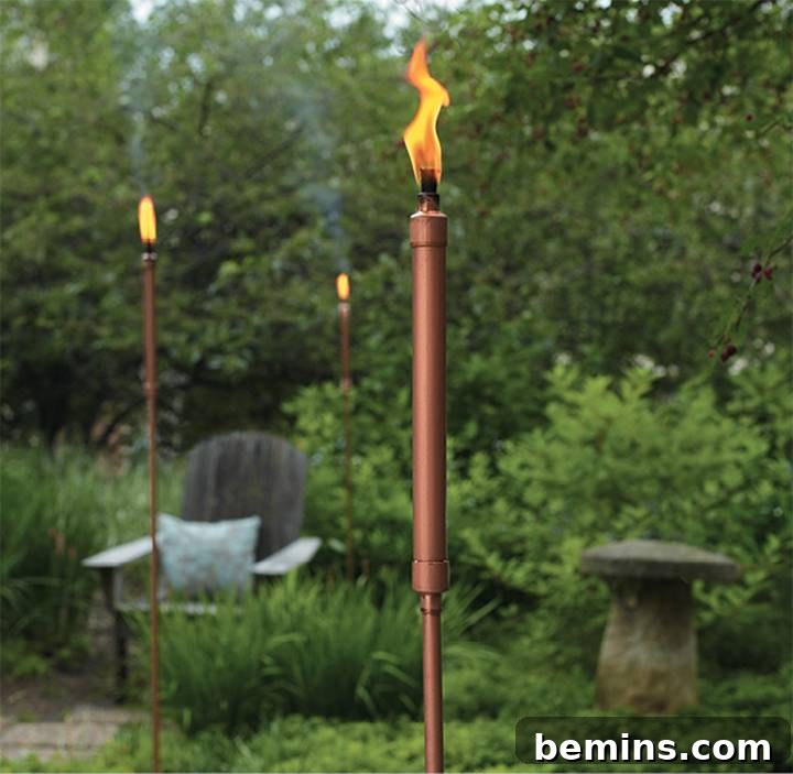 DIY Copper Pipe Tiki Torches