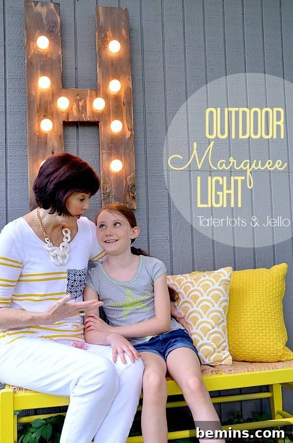 DIY Marquee Letter Light