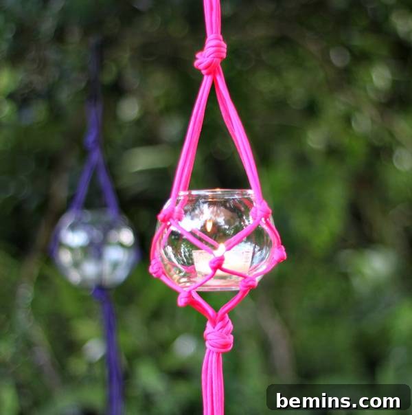 DIY Macrame Lantern Hangers