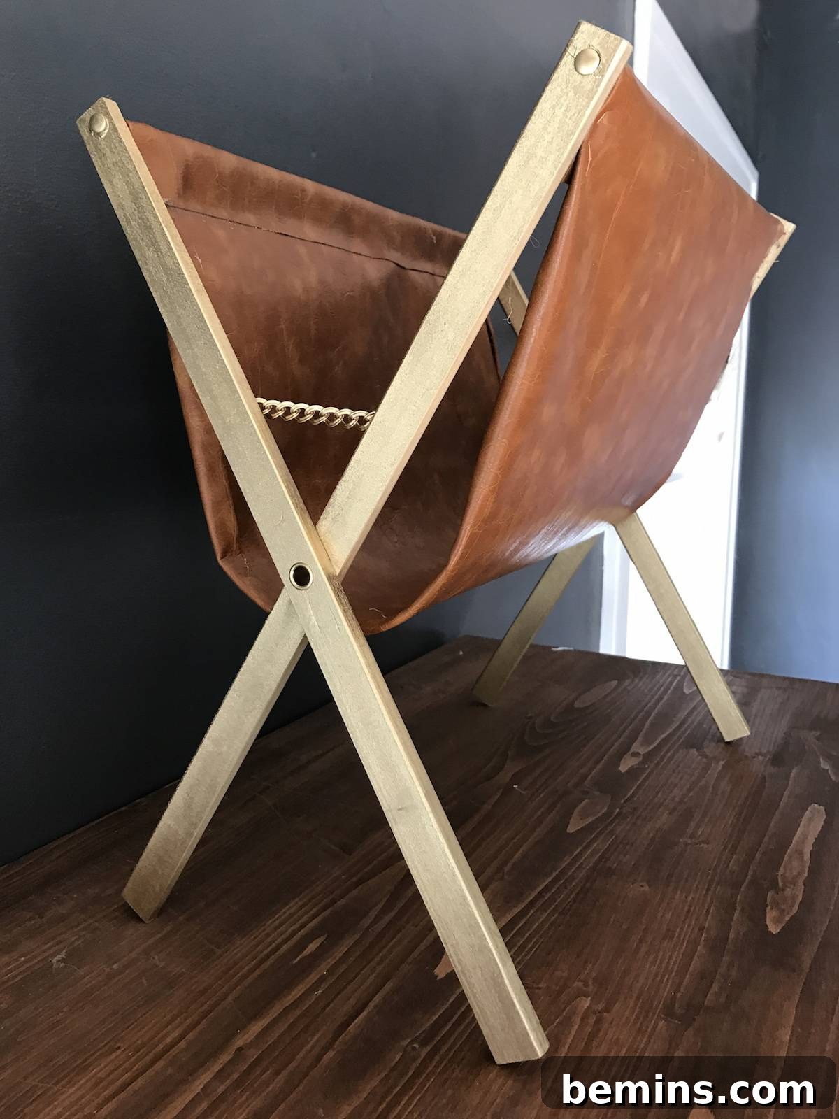 From Laundry to Literature: Upcycling Your Drying Rack into a Chic Magazine Holder 28 Leather Magazine Rack with Magazines